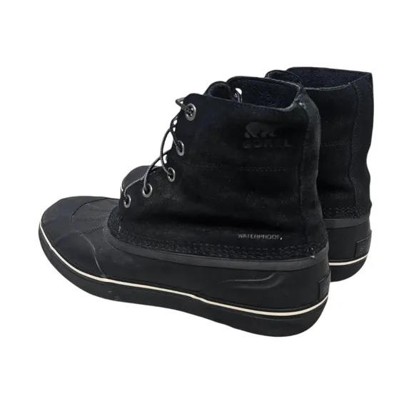 Sorel Cheyanne Metro Lace Up Black Waterproof Insulated Winter Boots Size 14 Men