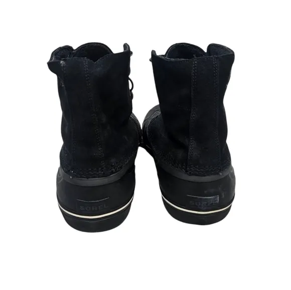 Sorel Cheyanne Metro Lace Up Black Waterproof Insulated Winter Boots Size 14 Men