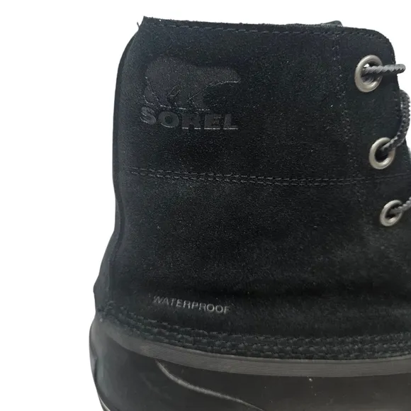 Sorel Cheyanne Metro Lace Up Black Waterproof Insulated Winter Boots Size 14 Men