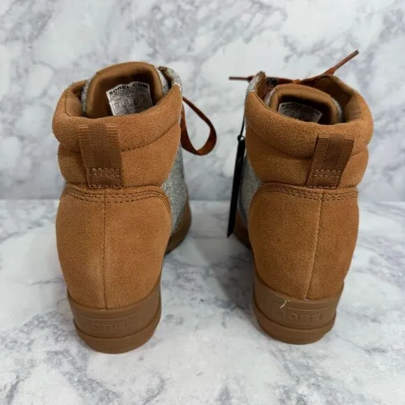 Sorel Evie Women’s Boots Size 9 Waterproof Wedge Suede NEW #K751