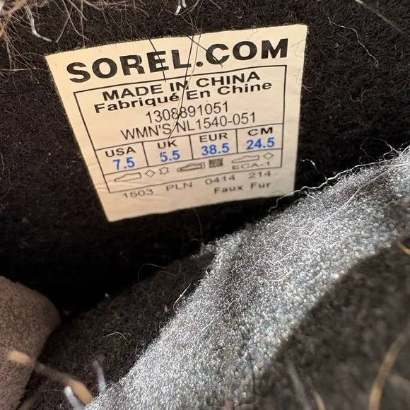 Sorel Joan Of Arctic Gray Suede Boots 7.5