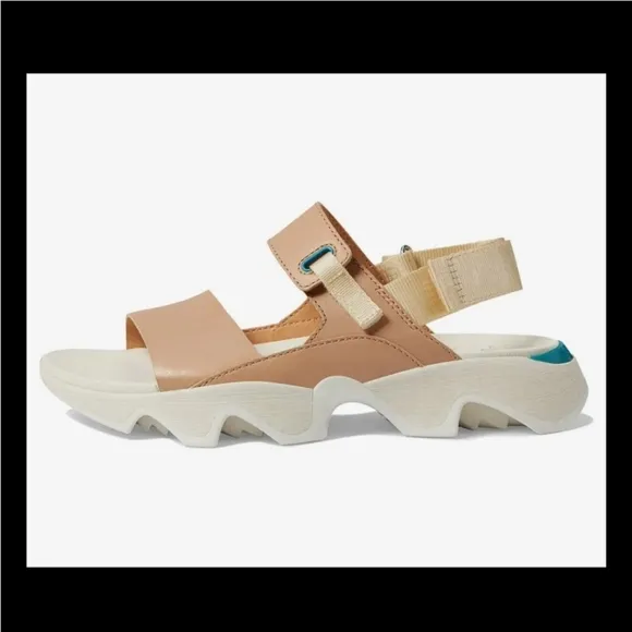 Sorel Kinetic Impact II Sling Low Sandal Honest Beige Sea Salt NIB Size 7 NEW