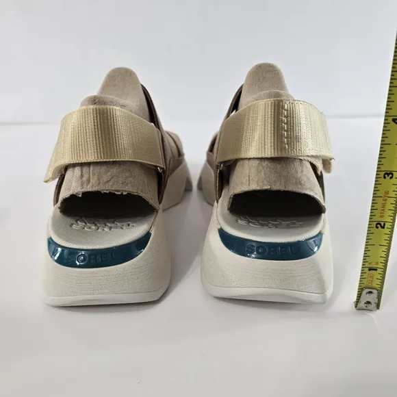 Sorel Kinetic Impact II Sling Low Sandal Honest Beige Sea Salt NIB Size 7 NEW
