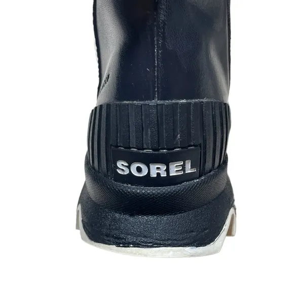 Sorel Kinetic Short Lace-Up Boots Booties Waterproof Insulated 6.5 Black