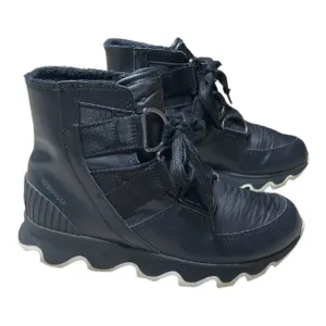Sorel Kinetic Short Lace-Up Boots Booties Waterproof Insulated 6.5 Black