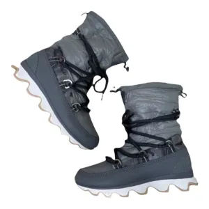 Sorel Kinetic Waterproof Winter Boots 7 Insulated Fleece Lined Gray