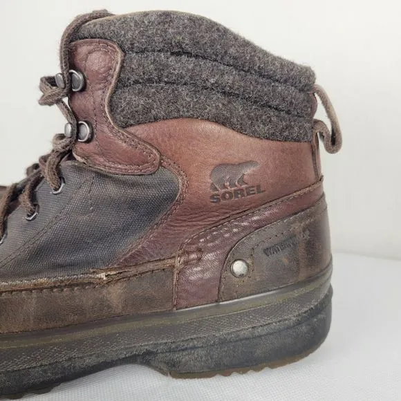 Sorel Kingston Chukka Boot Mens 11.5 Brown Waterproof Leather Casual Work Hiking