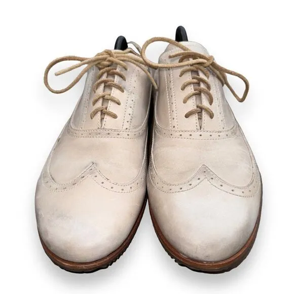 Sorel Madson Brogue Wingtip Oxford Distressed Cream NM1808-160 Men's 11