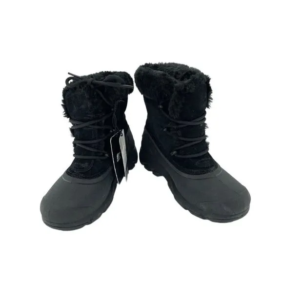 Sorel Snow Angel Lace Up Waterproof Winter Boots Women's Faux Fur SZ 6 NEW