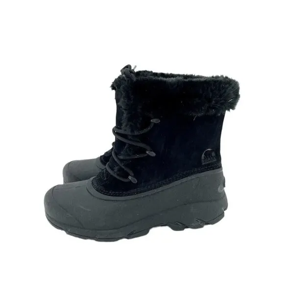 Sorel Snow Angel Lace Up Waterproof Winter Boots Women's Faux Fur SZ 6 NEW