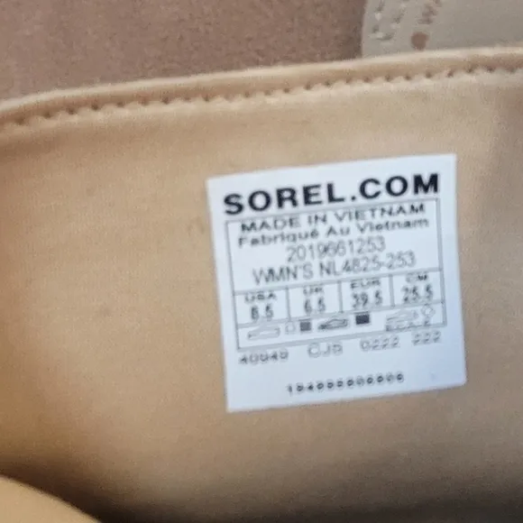 Sorel Tan Chunky Sole Ankle Boots