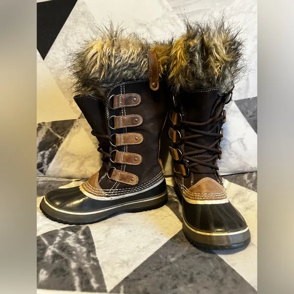 Sorel Women’s Joan of Arctic waterproof Brown and Tan Boots