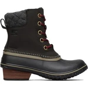 Sorel Women's Slimpack II Lace Black Waterproof Duck Boots Size 5 NWT