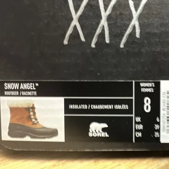 Sorel Women's Snow Angel, Insulated Winter Boots Brown, Size 8M