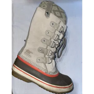 Sorel Women’s Winter Boots Size 6.5 M Tan Leather Warmth Waterproof Insulated
