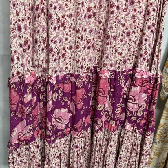 Spell &amp; The Gypsy Winona Midi Skirt in Berry Size Medium Like New