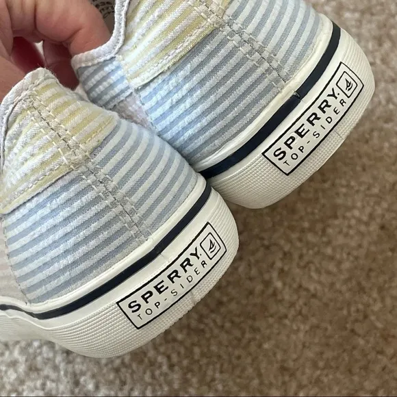 Sperry Top-Sider Pastel Striped Textile Casual Loafers Shoes