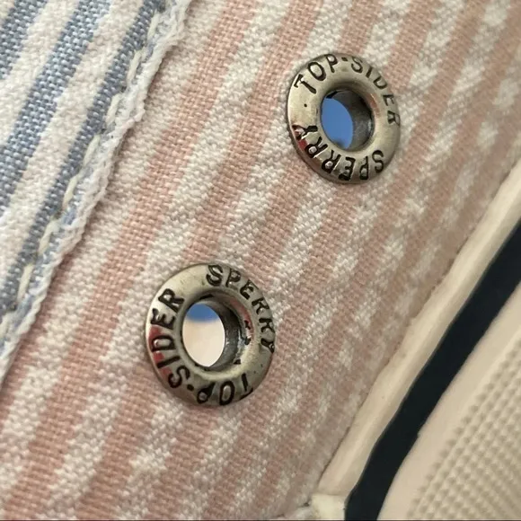 Sperry Top-Sider Pastel Striped Textile Casual Loafers Shoes