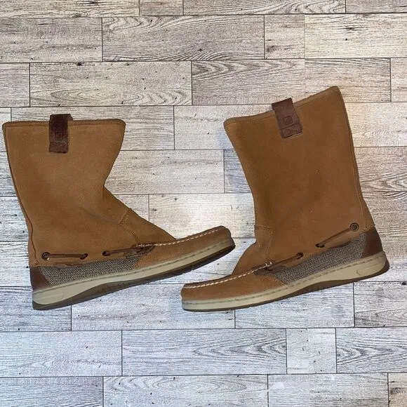 Sperry Topsider, Chelsea Suede Pull On Boots