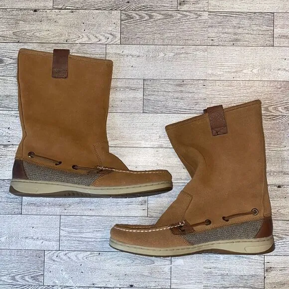 Sperry Topsider, Chelsea Suede Pull On Boots