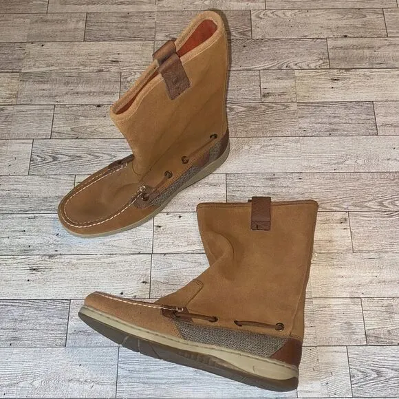Sperry Topsider, Chelsea Suede Pull On Boots