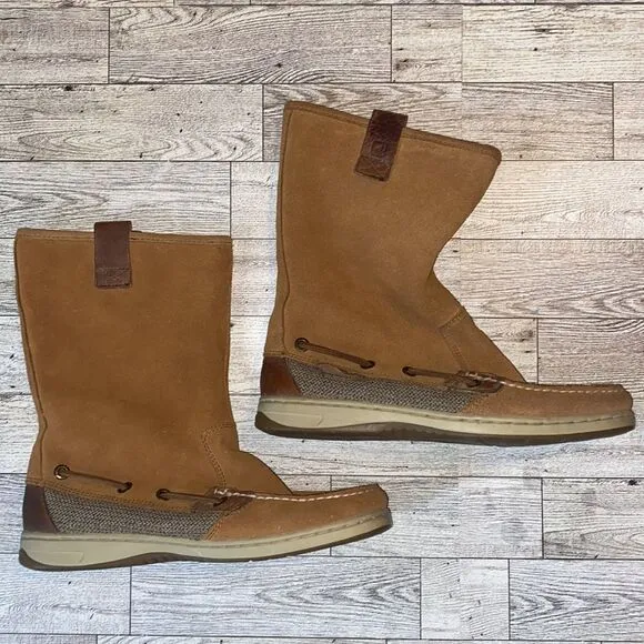 Sperry Topsider, Chelsea Suede Pull On Boots