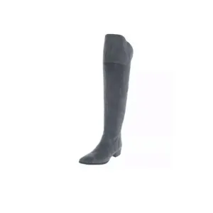 Splendid Poet Leather Over The Knee Boots Gray 6.5