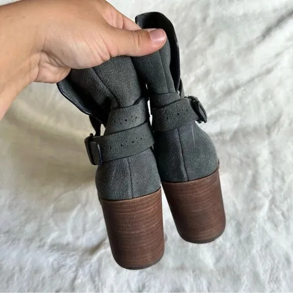 Splendid Women’s Callen Suede Buckle Ankle Bootie Size 9