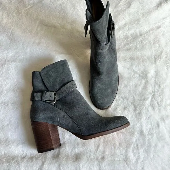 Splendid Women’s Callen Suede Buckle Ankle Bootie Size 9
