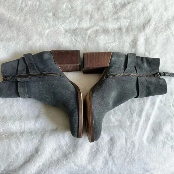 Splendid Women’s Callen Suede Buckle Ankle Bootie Size 9