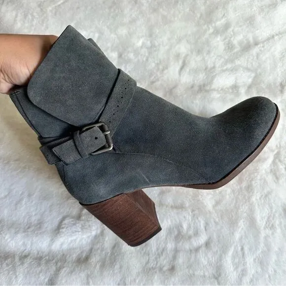 Splendid Women’s Callen Suede Buckle Ankle Bootie Size 9