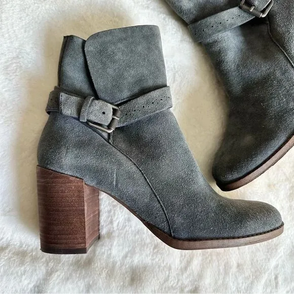 Splendid Women’s Callen Suede Buckle Ankle Bootie Size 9