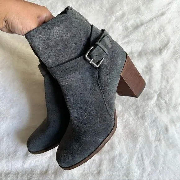 Splendid Women’s Callen Suede Buckle Ankle Bootie Size 9