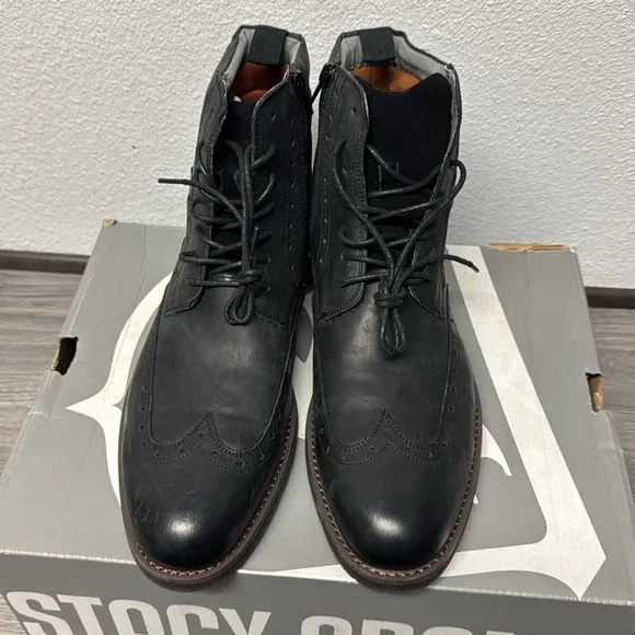 Stacy Adams Men's Ozzie Wingtip Lace Up Boots