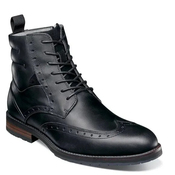Stacy Adams Men's Ozzie Wingtip Lace Up Boots
