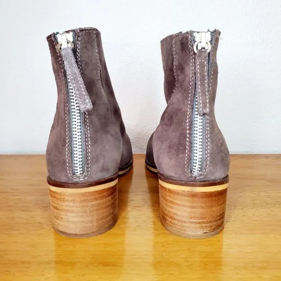 Steve Madden Brown Suede Legally Ankle Boots Women's Size 8 Casual Western Indie