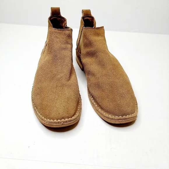 Steve Madden Sz 8 Dylan Tan Suede Ankle Boot EUC