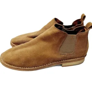Steve Madden Sz 8 Dylan Tan Suede Ankle Boot EUC