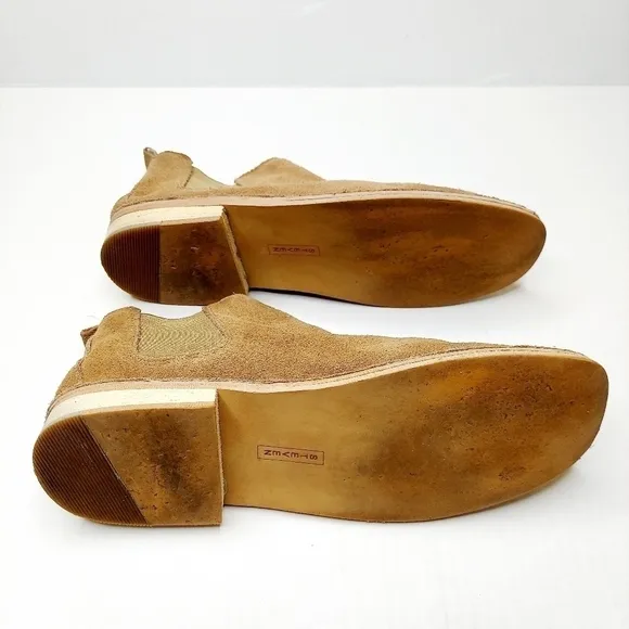 Steve Madden Sz 8 Dylan Tan Suede Ankle Boot EUC