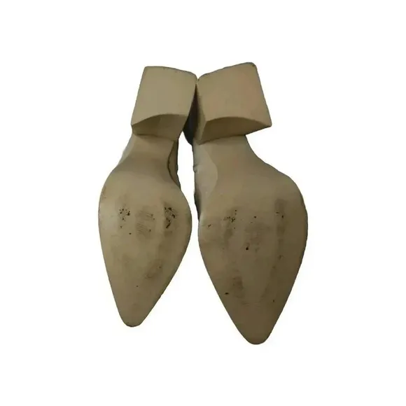 STEVE MADDEN Tanzee Ivory Over The Knee Block Heels Boots Size 10M Women's