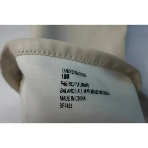 STEVE MADDEN Tanzee Ivory Over The Knee Block Heels Boots Size 10M Women's