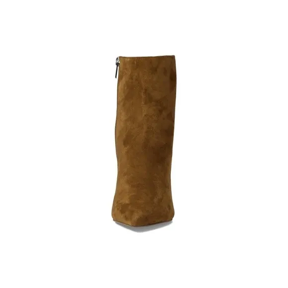 Steve Madden Vallor Suede Heeled Chestnut Boots Sz8.5