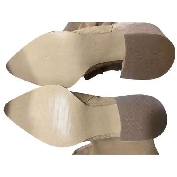 Steve Madden Haimi Suede Boots. Women's Size 6.5M, Tan NEW MSRP $170 B65