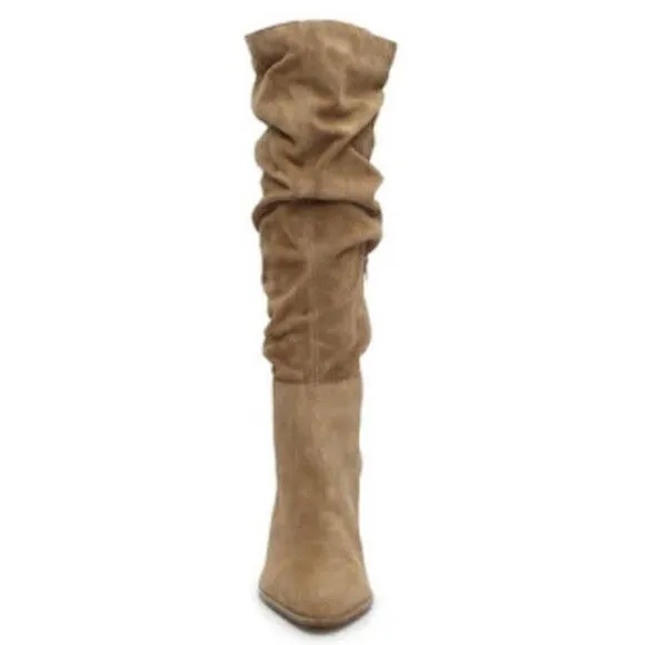 Steve Madden Haimi Suede Boots. Women's Size 6.5M, Tan NEW MSRP $170 B65