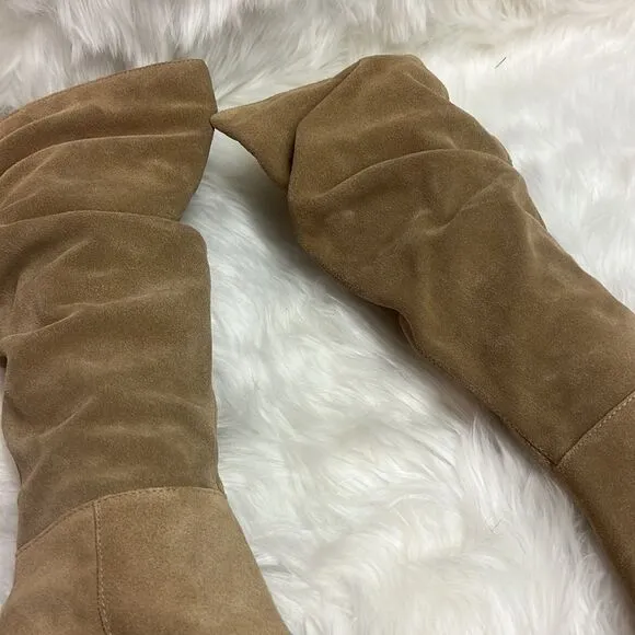 Steve Madden Haimi Suede Boots. Women's Size 6.5M, Tan NEW MSRP $170 B65