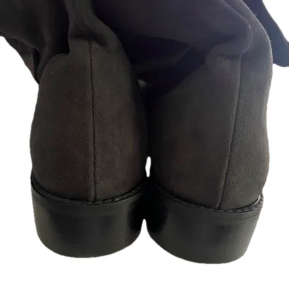 Stuart Weitzman Gray Suede Over-the-Knee Boots Size 9.5
