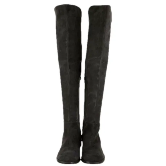 Stuart Weitzman Gray Suede Over-the-Knee Boots Size 9.5