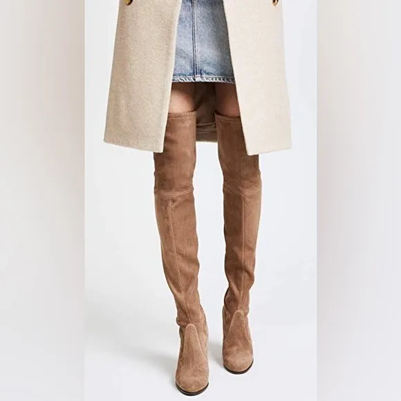 Stuart Weitzman Hiline boots tan suede