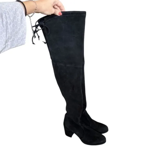 STUART WEITZMAN Landmark Over-the-Knee Suede Boots Size 7.5