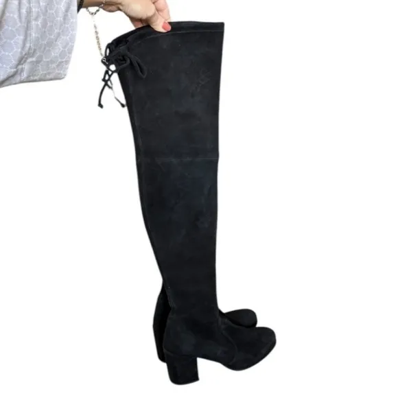 STUART WEITZMAN Landmark Over-the-Knee Suede Boots Size 7.5